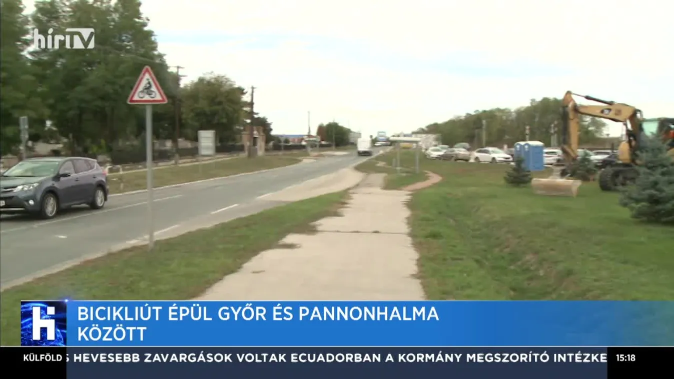 Bicikli út épül Győr és Pannonhalma között