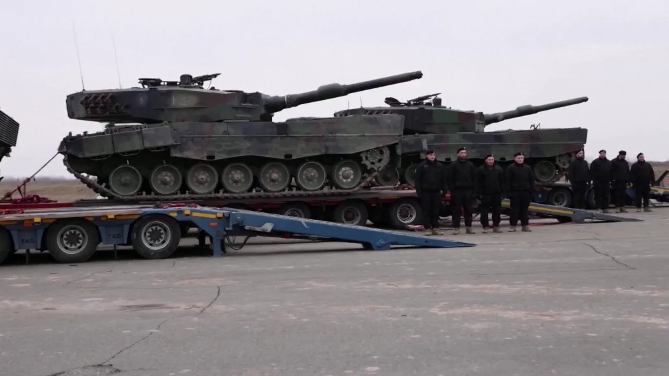 Bevetésre vár az első Leopard-század Ukrajnában