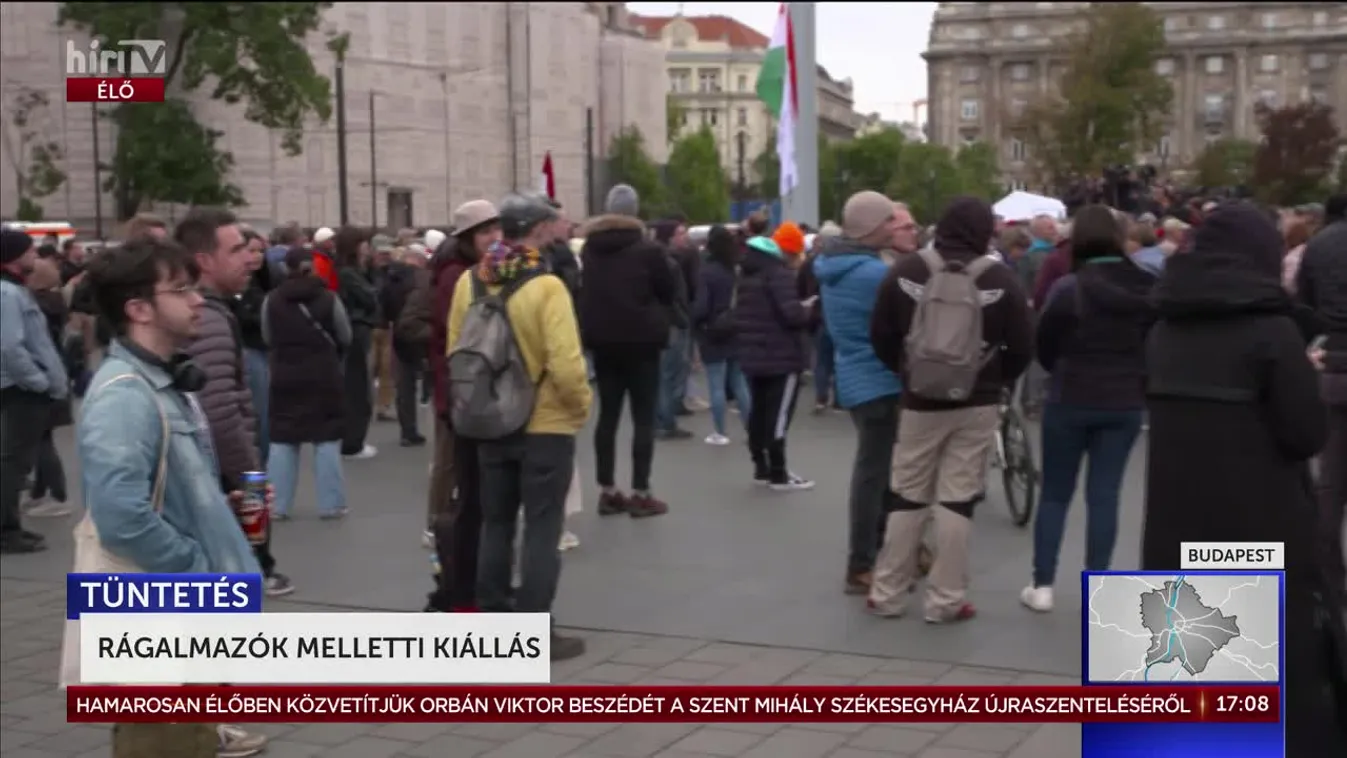Rágalmazók melletti kiállás a Kossuth téren