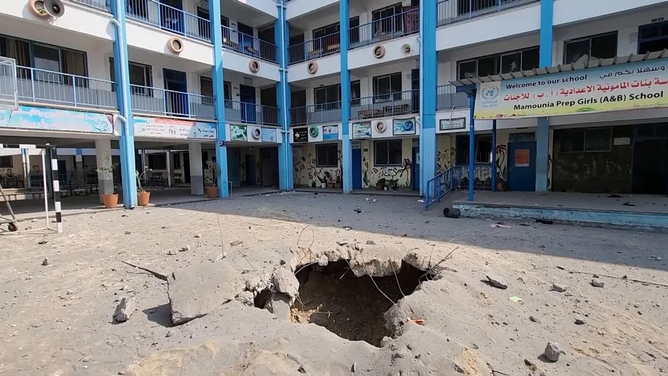 Rakétaindító állásokat talált az izraeli hadsereg az ENSZ segélyszervezetének iskolájánál