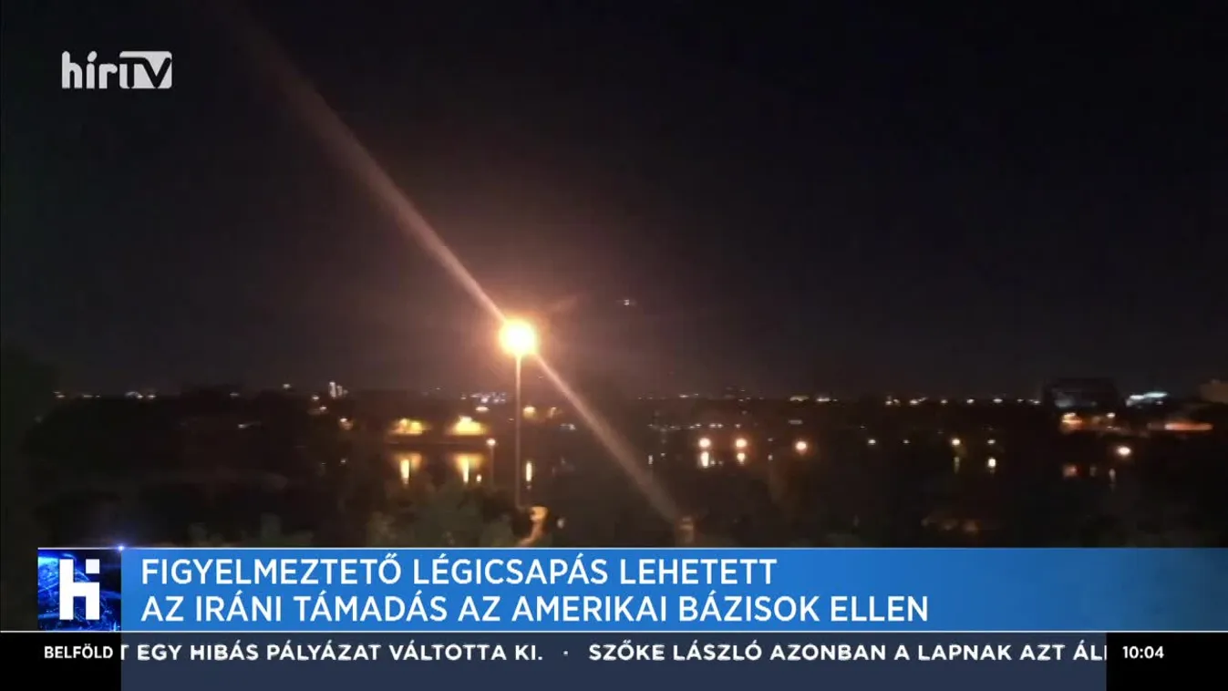Figyelmeztető légicsapás lehetett az iráni támadás az amerikai bázisok ellen