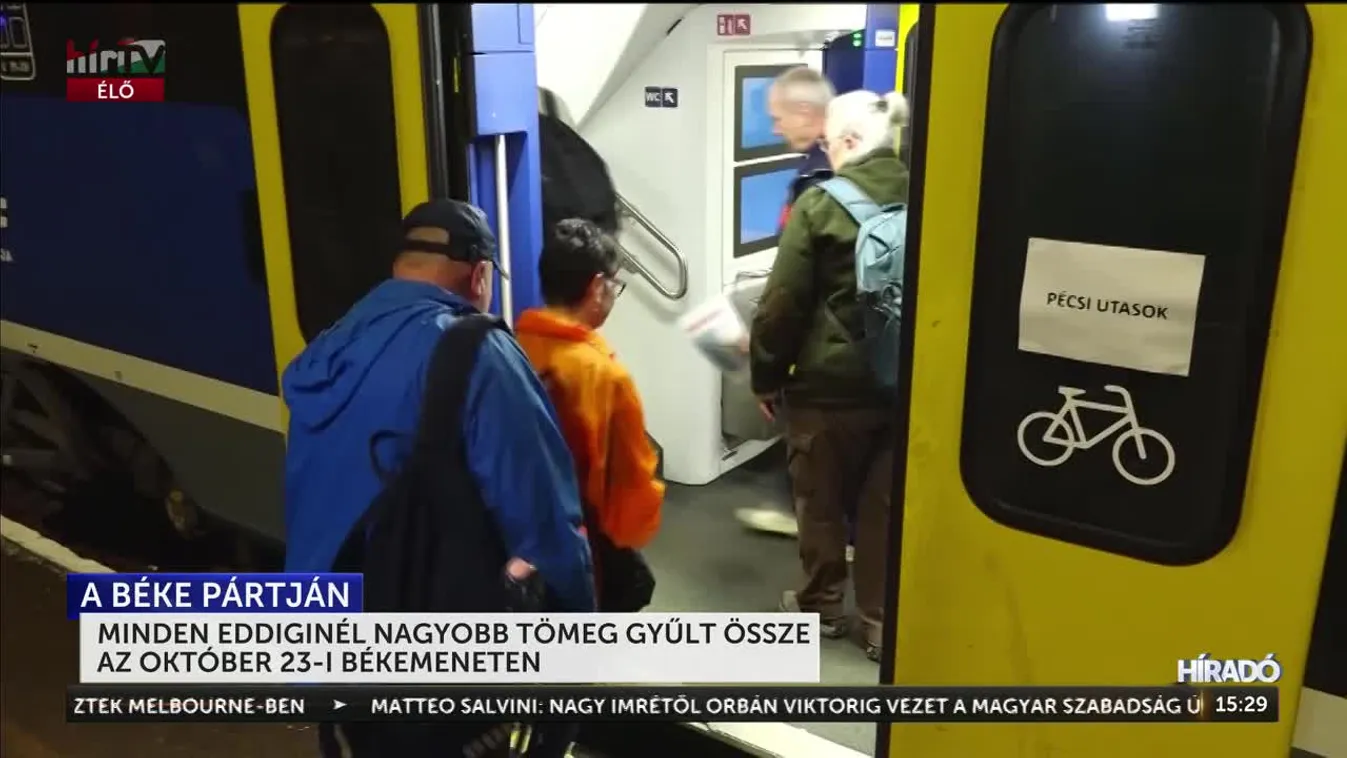 MINDEN EDDIGINÉL NAGYOBB TÖMEG GYŰLT ÖSSZE AZ OKTÓBER 23-I BÉKEMENETEN