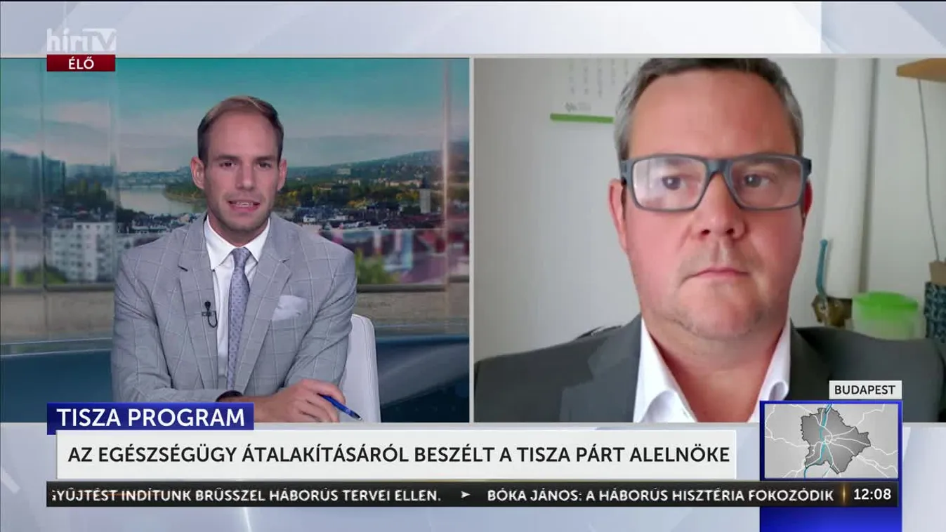 AZ EGÉSZSÉGÜGY ÁTALAKÍTÁSÁRÓL BESZÉLT A TISZA PÁRT ALELNÖKE