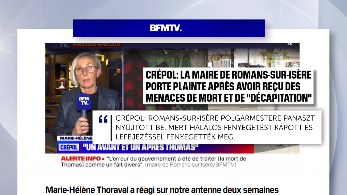 Lefejezéssel fenyegettek meg egy francia polgármestert