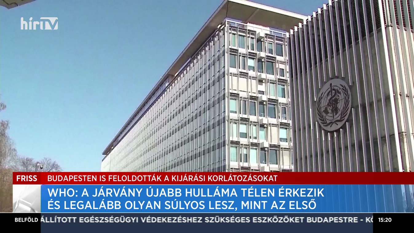 WHO: A járvány újabb hulláma télen érkezik és legalább olyan súlyos lesz, mint az első