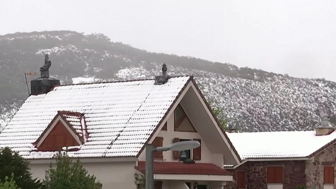 Hőhullám után havazás Spanyolországban