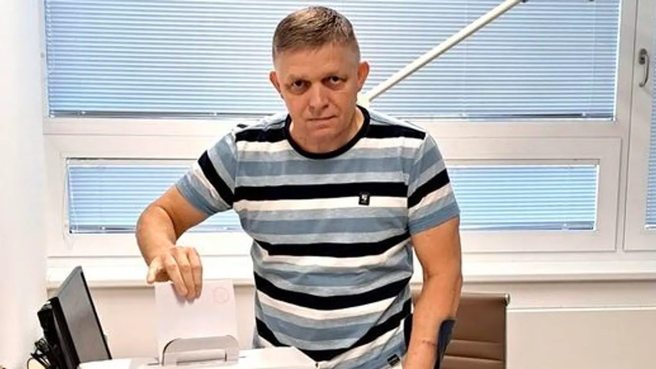 Fico a kórházban szavazott és üzent a választóknak
