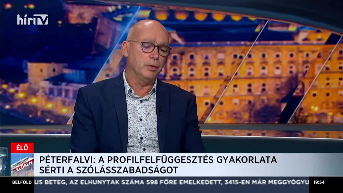 Péterfalvi Attila: A profilfelfüggesztés gyakorlata sérti a szólásszabadságot