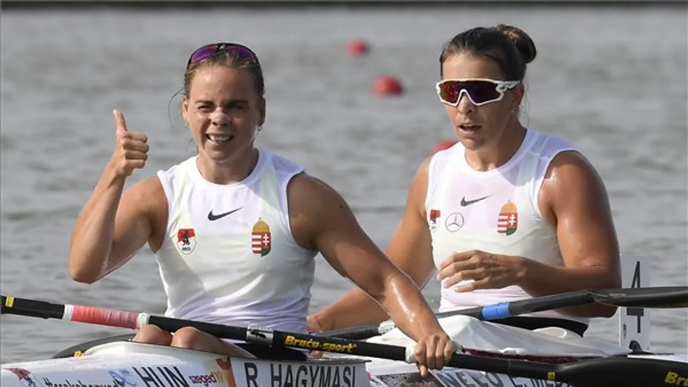 Hagymási Réka és Medveczky Erika aranyérmes kajak kettes 1000 méteren