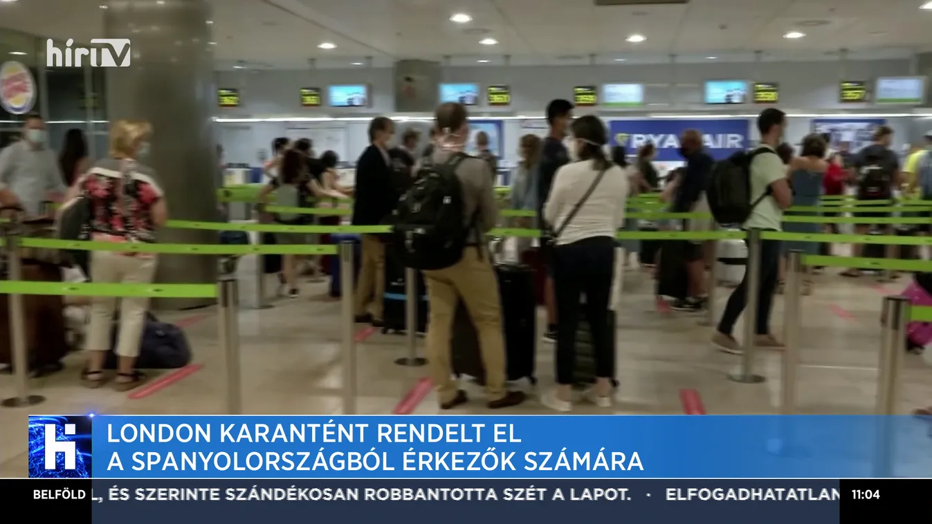 London karantént rendelt el a Spanyolországból érkezők számára