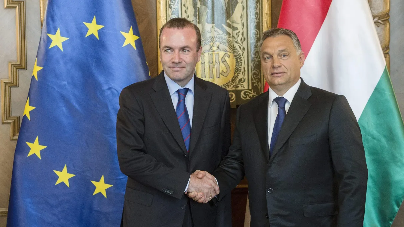 Orbán Viktor kiáll Manfred Weber mellett