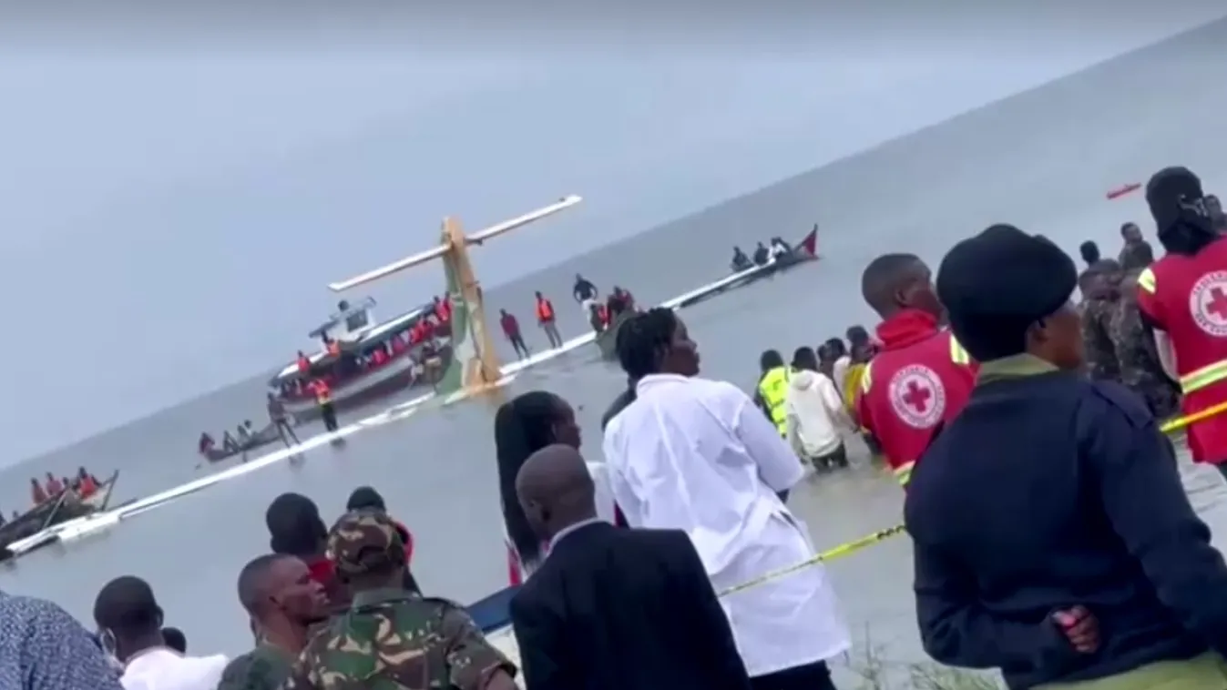 A Viktória-tóba zuhant egy repülőgép