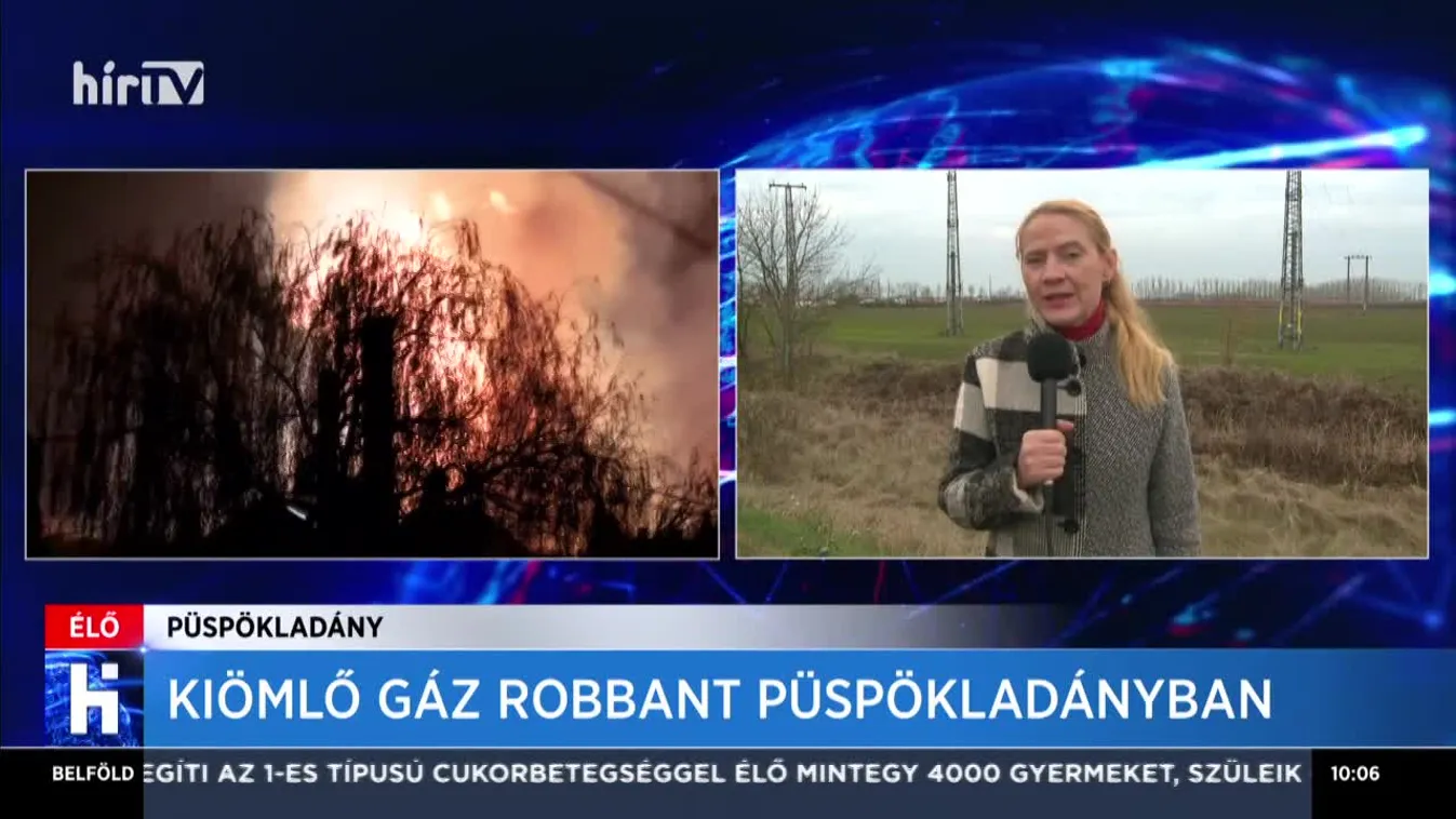 Kiömlő gáz robbant Püspökladányban