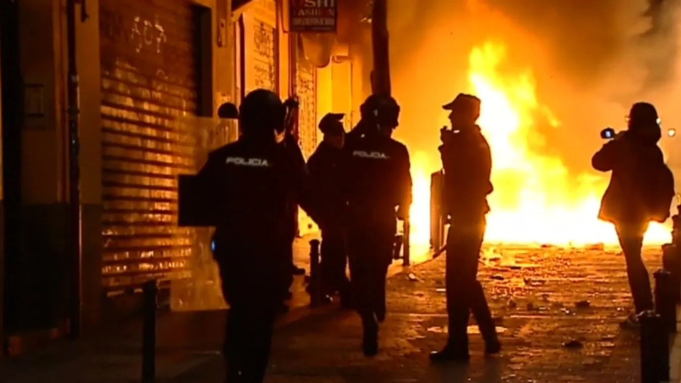 Zavargások egy bevándorló halála miatt a spanyol fővárosban