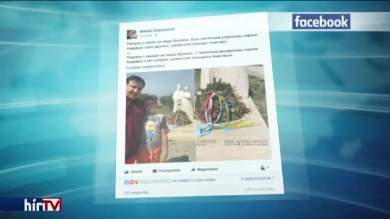 Magyarországon nyaral a bukott grúz elnök