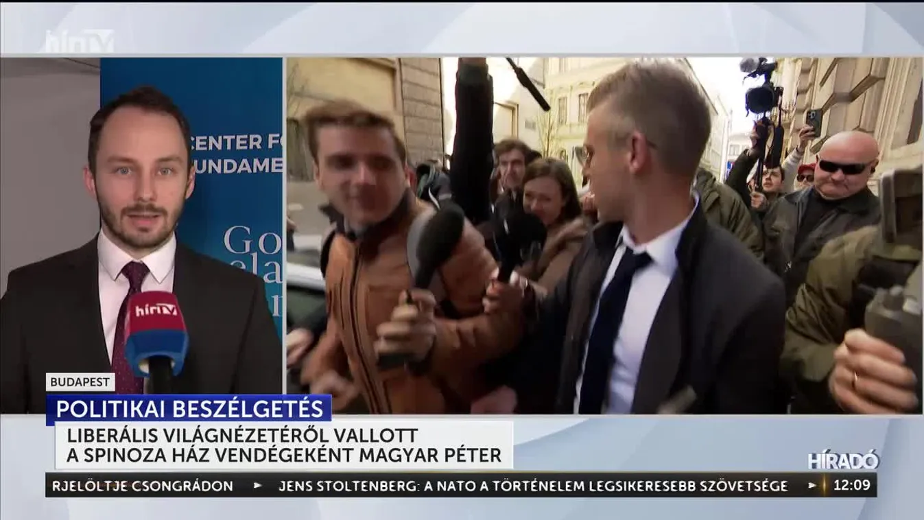 Liberális világnézetéről vallott a Spinoza ház vendégeként Magyar Péter + videó