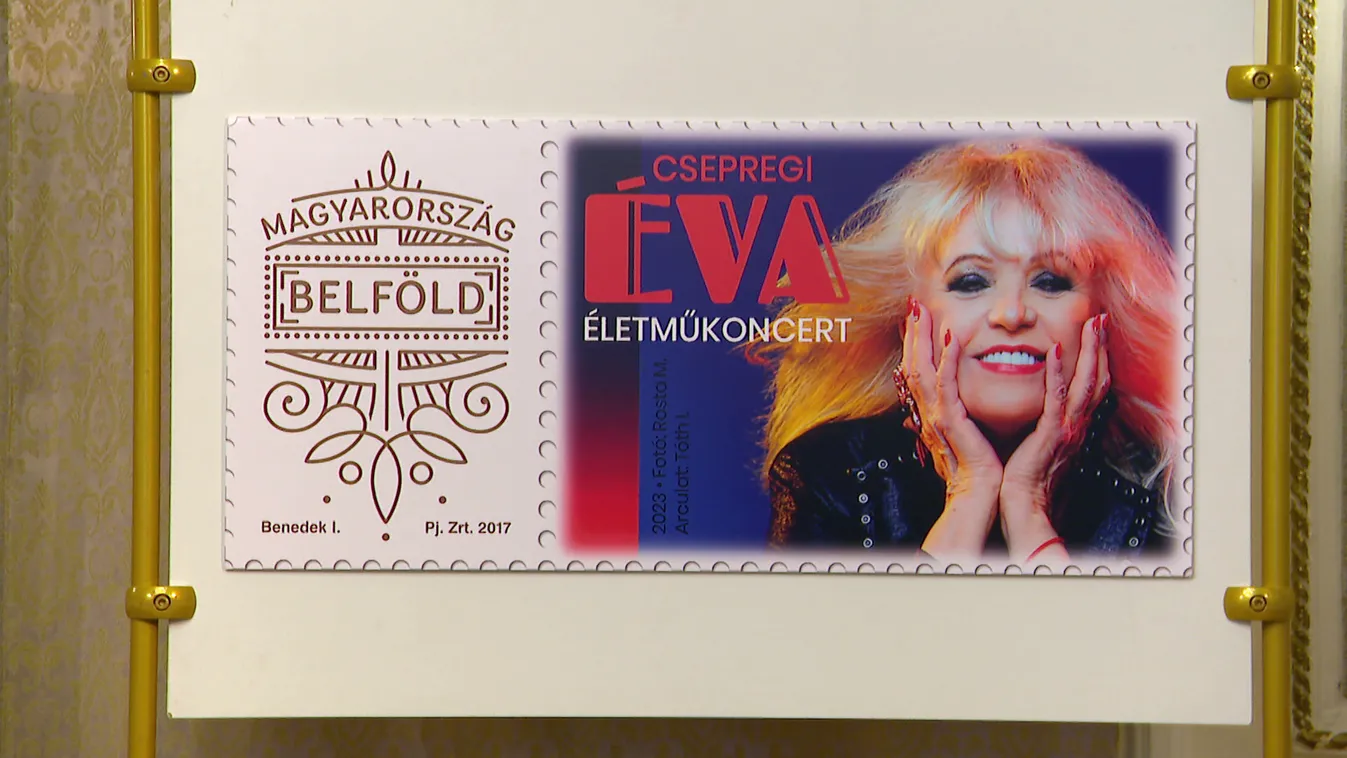 Személyes bélyeg jelent meg Csepregi Éva tiszteletére + videó