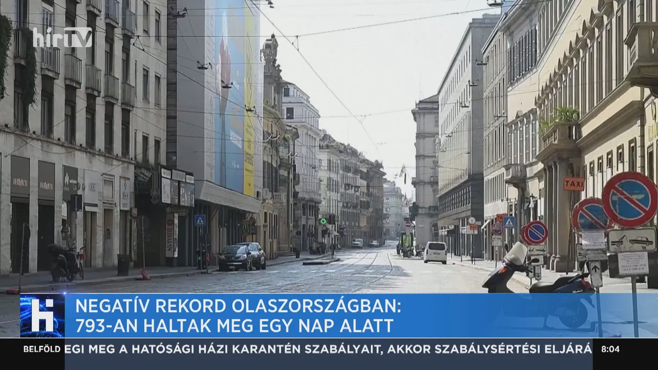 Negatív rekord Olaszországban: 793-an haltak meg egy nap alatt