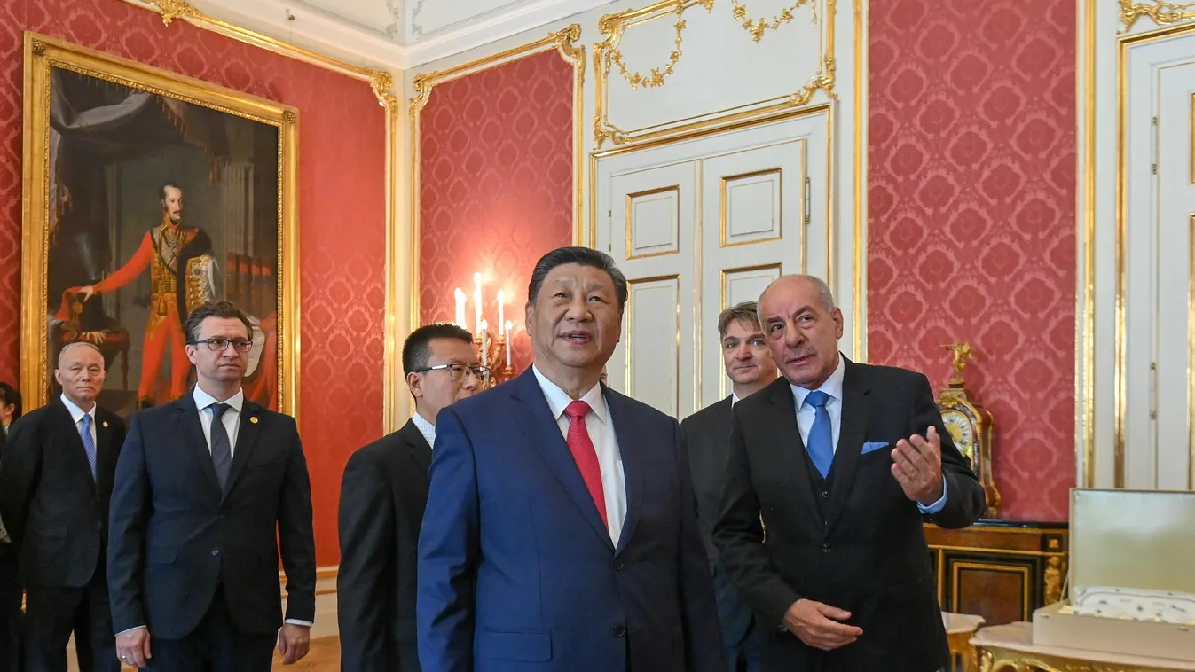 Sulyok Tamás fogadta Hszi Csin-ping kínai államfőt a Budai Várban és a Sándor-palotában + videó