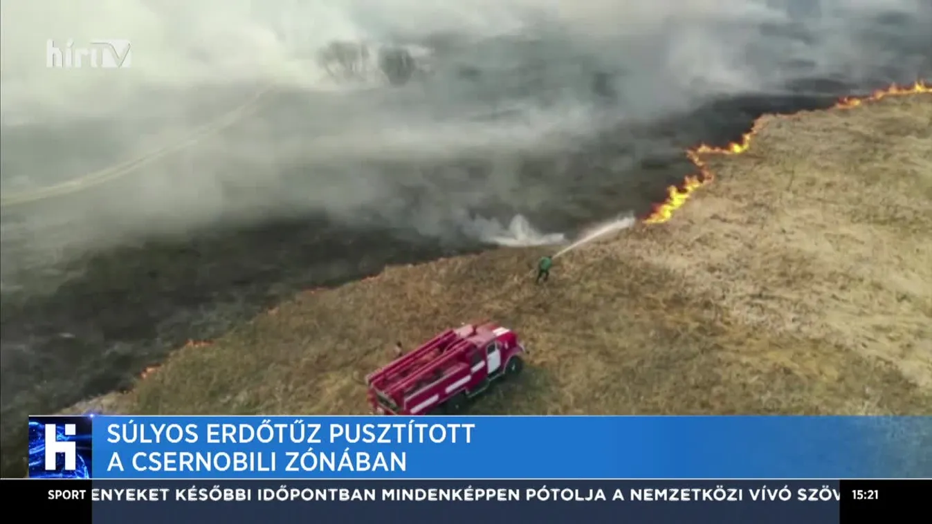 Súlyos erdőtűz pusztított a csernobili zónában