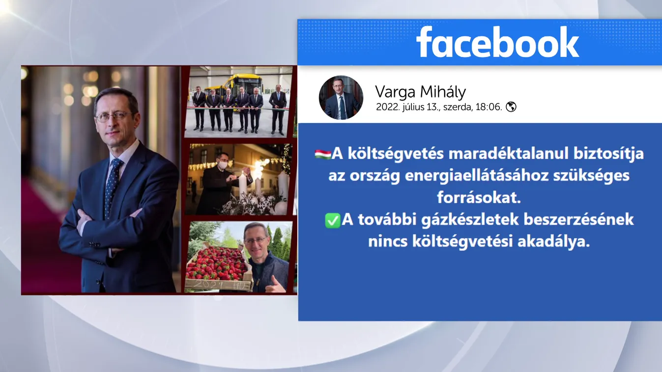 Varga: A költségvetés maradéktalanul biztosítja az ország energiaellátását