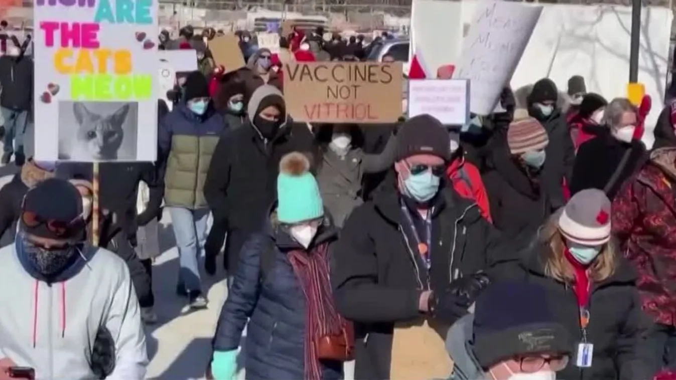 Szükségállapot Ottawában, kamionosok foglalták el a városközpontot