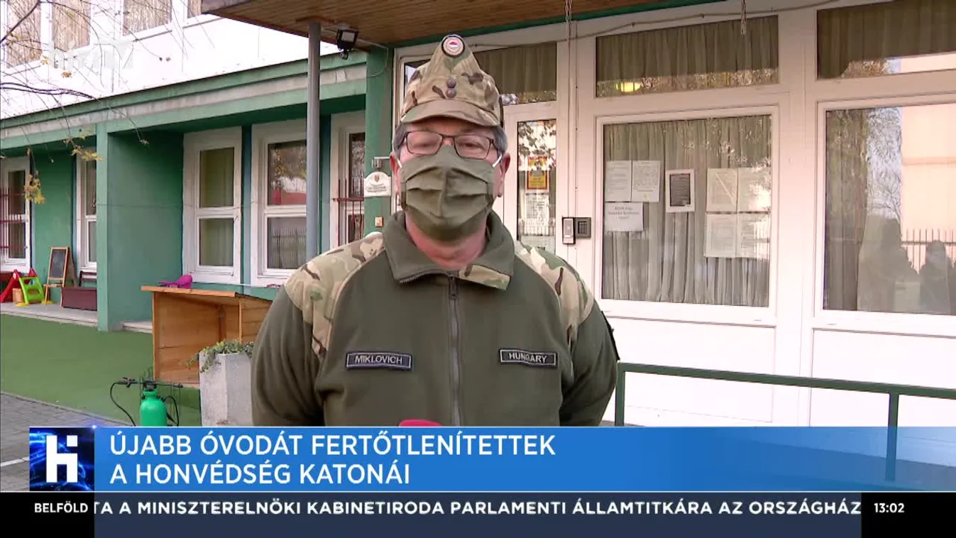 Újabb óvodát fertőtlenítettek a honvédség katonái