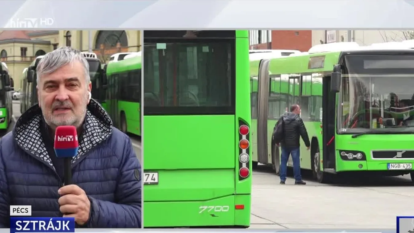 Utolsó napjához érkezett Pécsett a sztrájk a Tüke busznál + videó