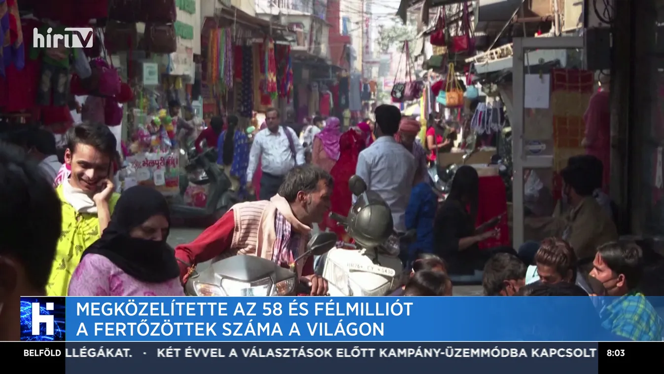 Megközelítette az 58 és fél milliót a fertőzöttek száma a világon