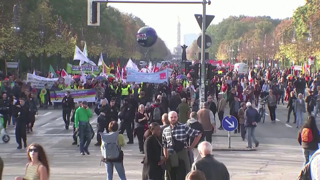 Európa-szerte tüntettek a magas árak és az infláció miatt