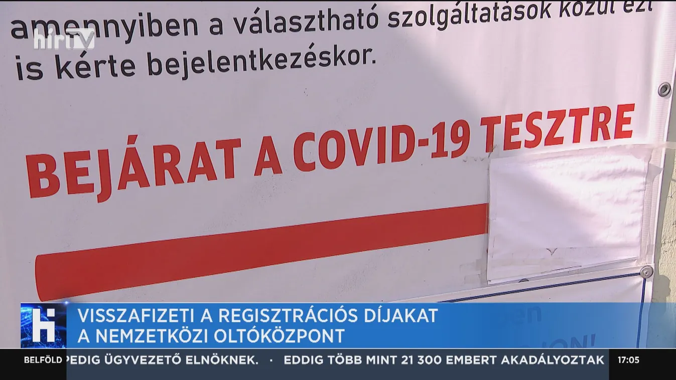 Visszafizeti a regisztrációs díjakat a Nemzetközi Oltóközpont