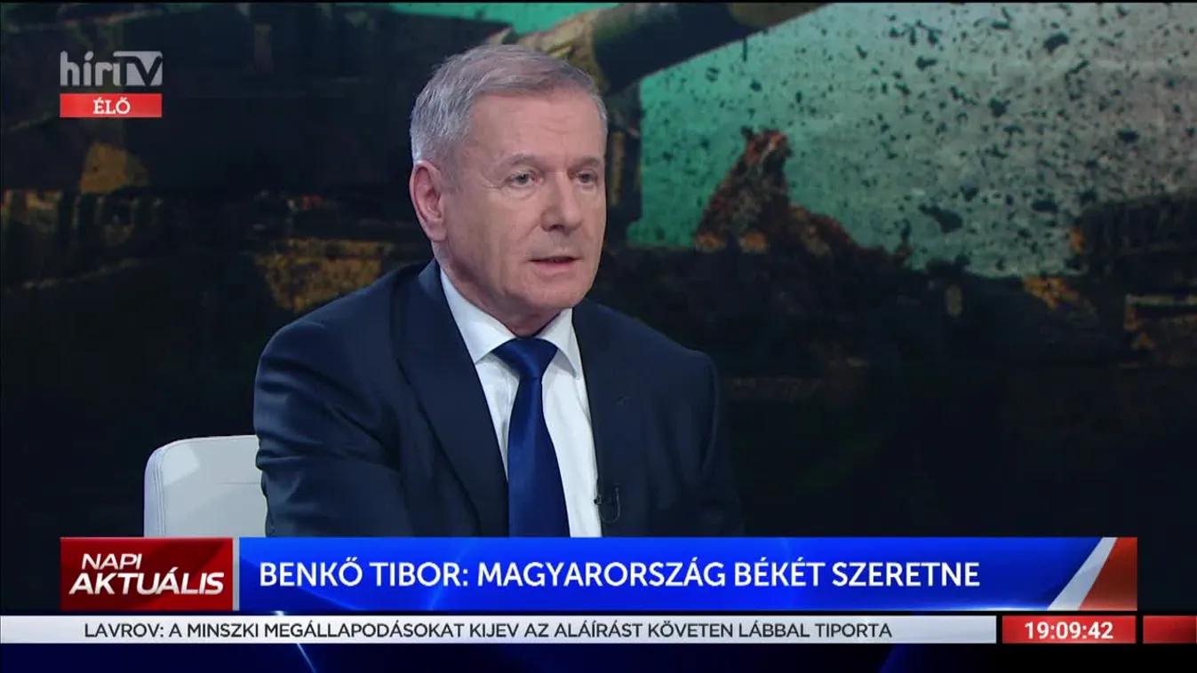 Benkő Tibor: Nem kell pánikhangulatot teremteni