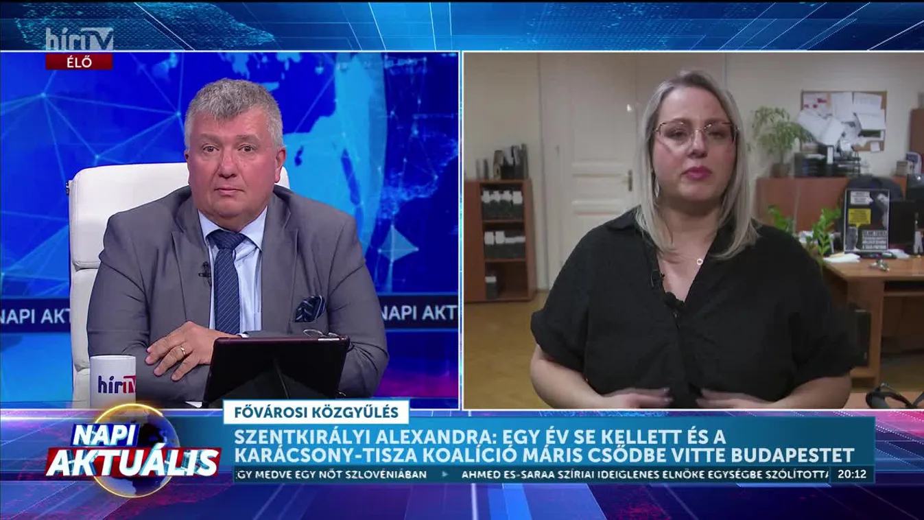 Napi aktuális - Szepesfalvy Anna: A Karácsony-Tisza koalíció csődbe vitte a fővárost + videó