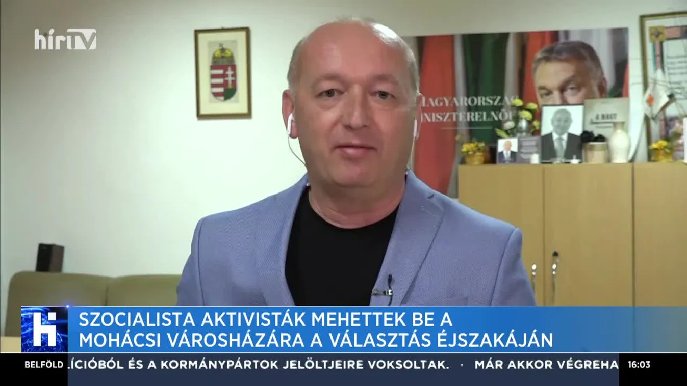 Szocialista aktivisták mehettek be a mohácsi városházára a választás éjszakáján