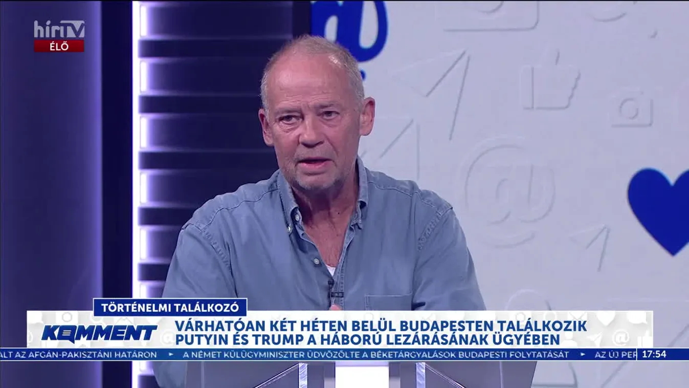 Komment - Várhatóan két héten belül Budapesten találkozik Putyin és Trump a háború lezárásának ügyében
