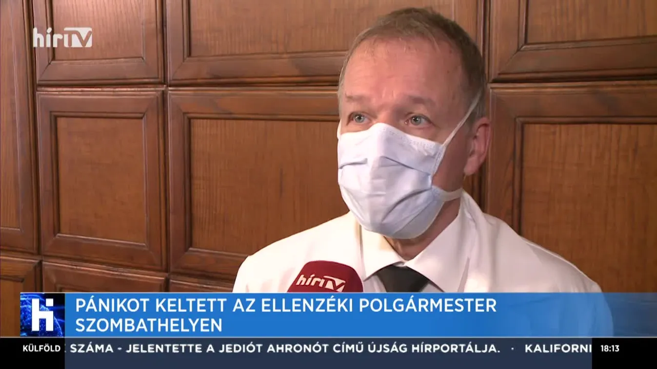 Pánikot keltett az ellenzéki polgármester Szombathelyen