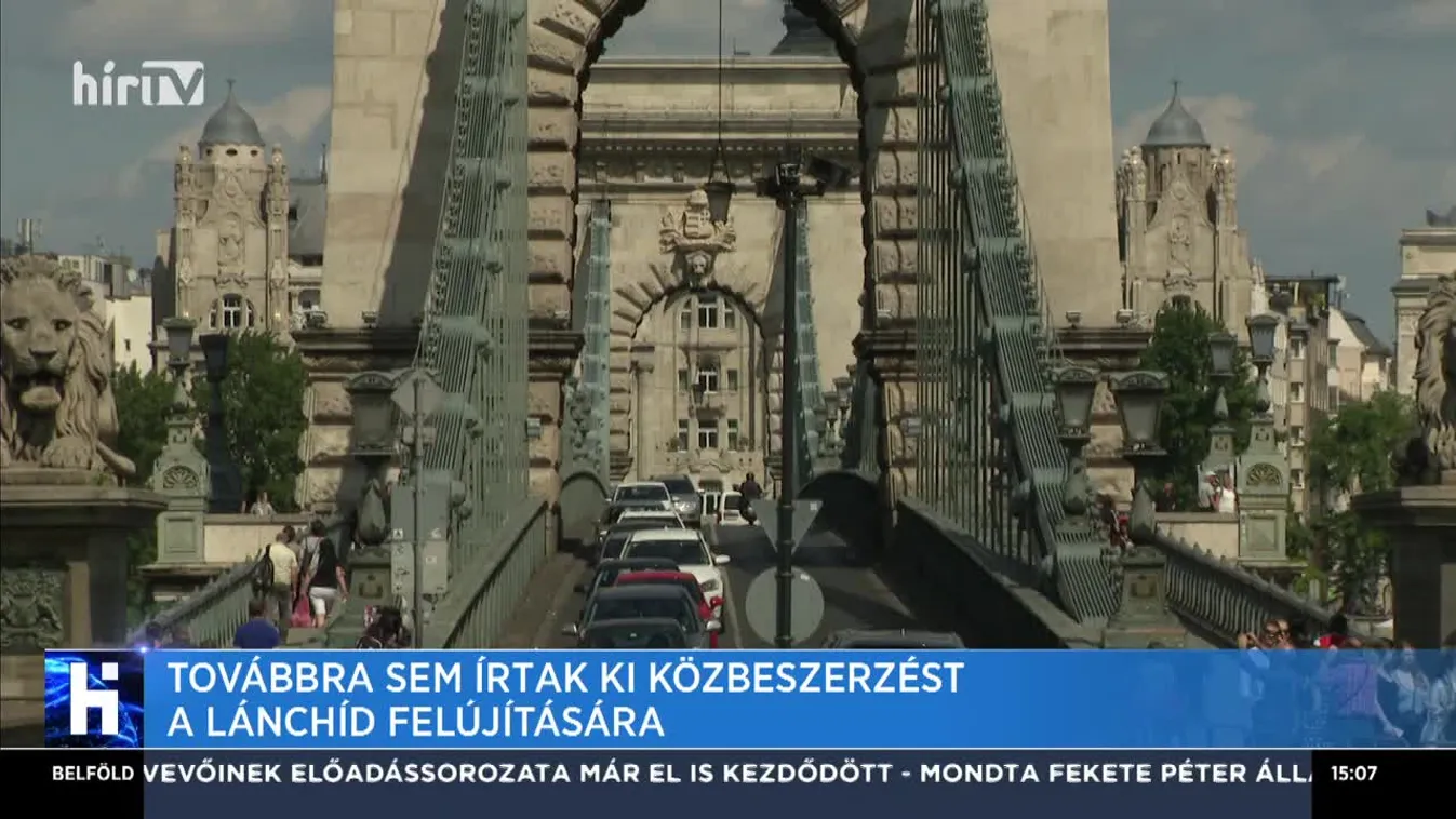 Továbbra sem írtak ki közbeszerzést a Lánchíd felújítására