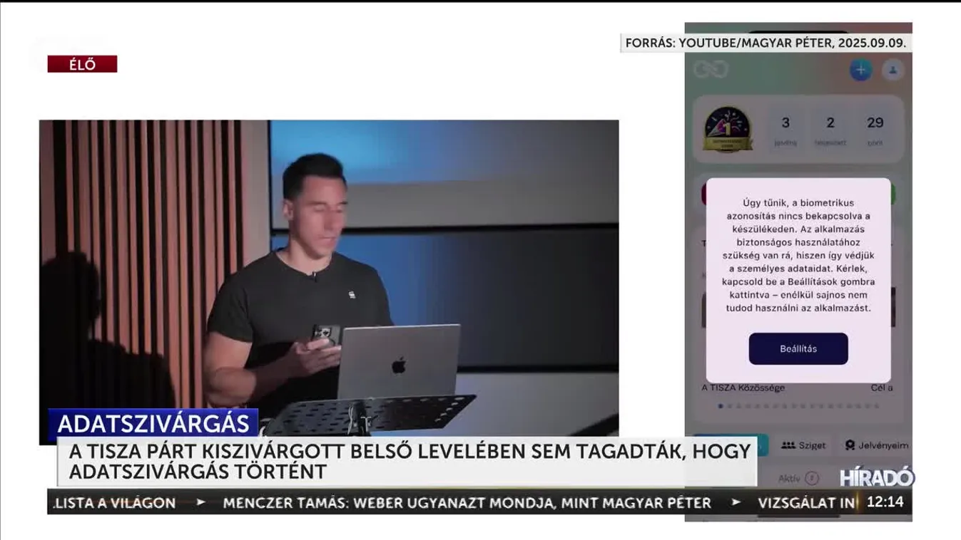 A TISZA PÁRT KISZIVÁRGOTT BELSŐ LEVELÉBEN SEM TAGADTÁK, HOGY ADATSZIVÁRGÁS TÖRTÉNT