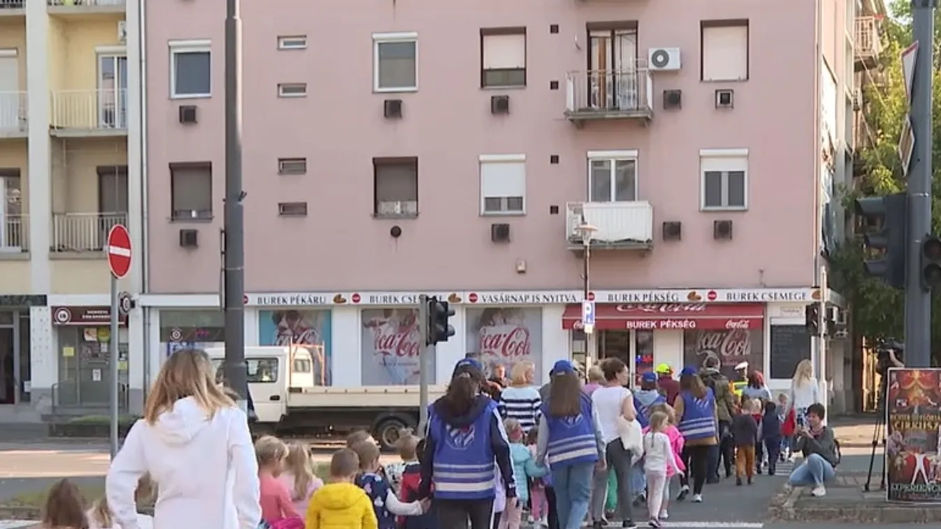 Zebra zsaruk segítik a gyerekeket az úttesten való átkelésnél + videó