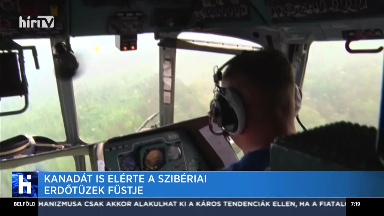 Kanadát is elérte a szibériai erdőtüzek füstje