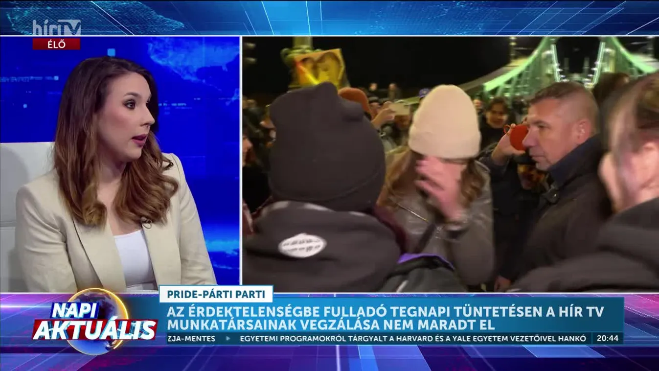 Napi aktuális - Futó Boglárka és Szabó Réka: Durván inzultálták a Hír TV-s munkatársakat + videó