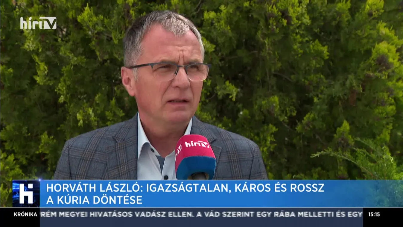 Horváth László: Igazságtalan, káros és rossz a Kúria döntése