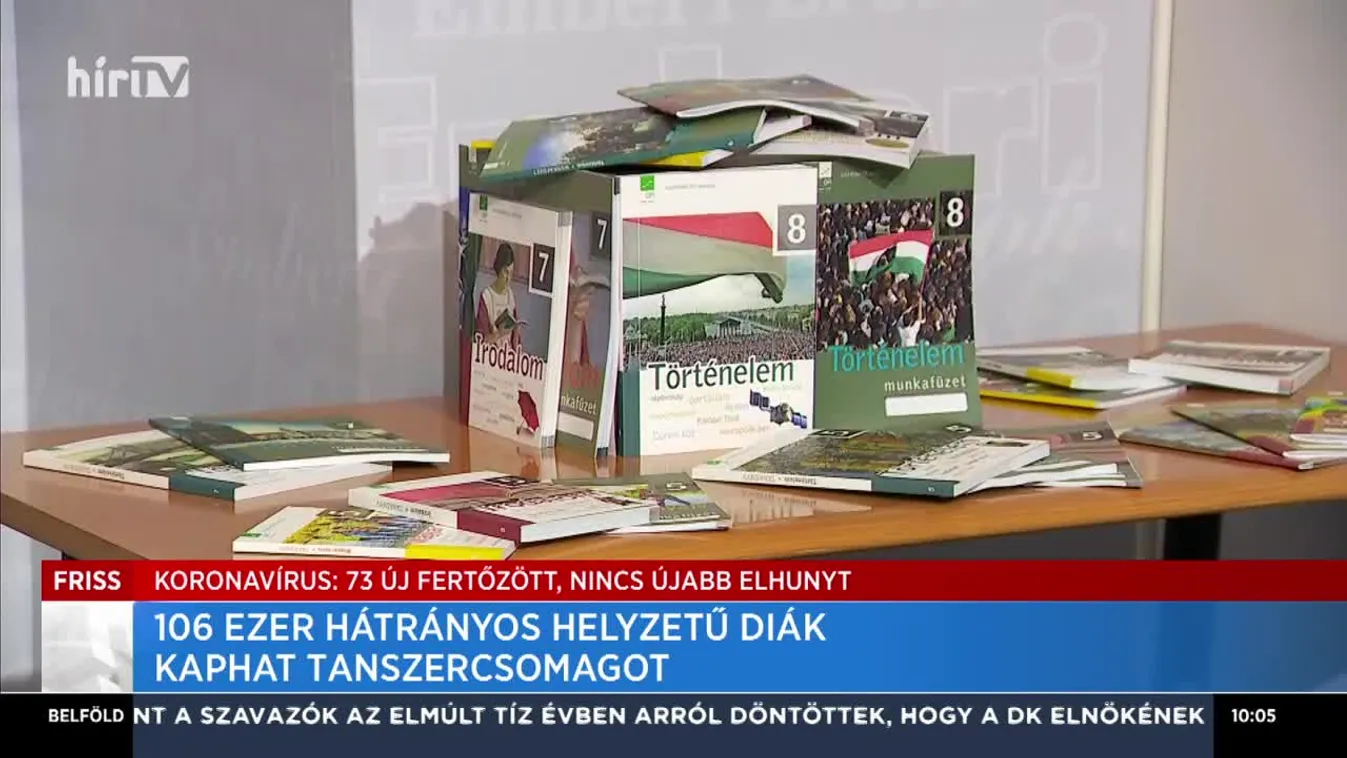 106 ezer hátrányos helyzetű diák kaphat tanszercsomagot