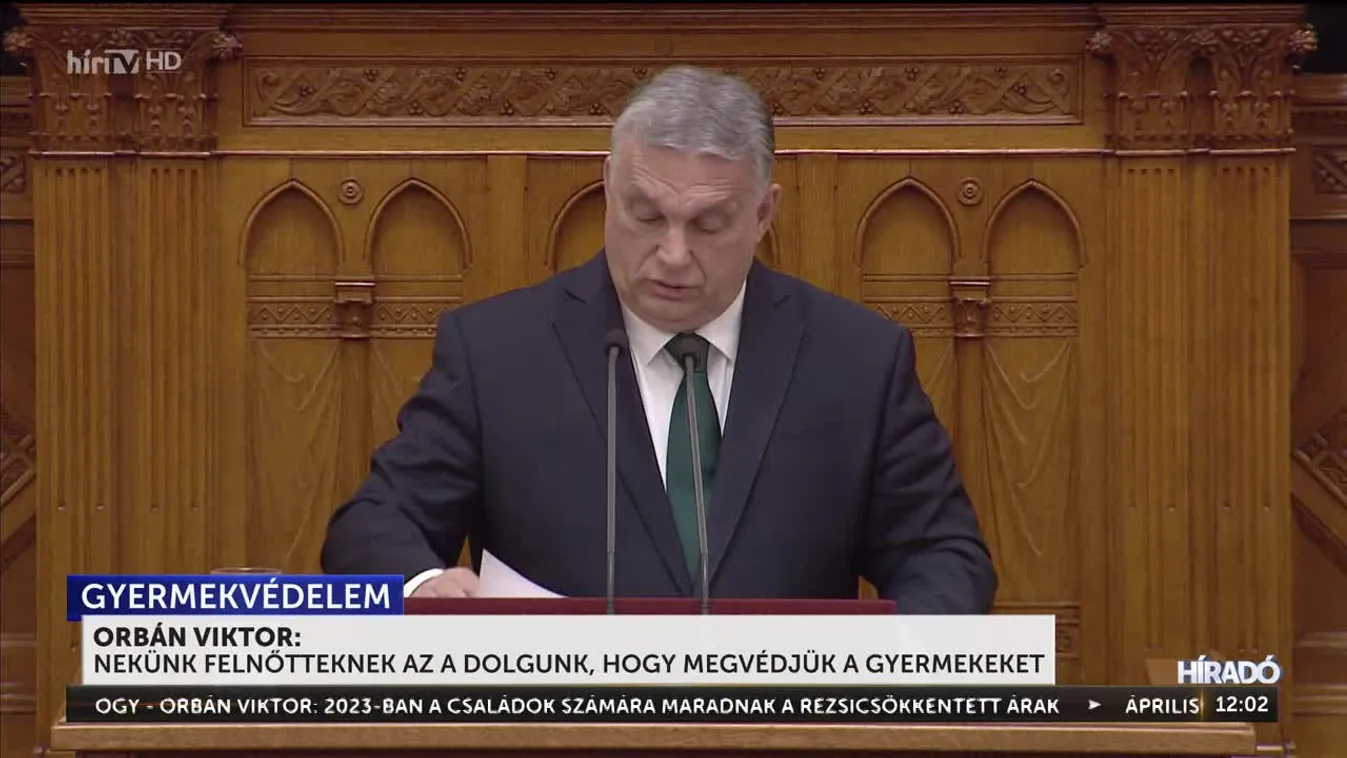 Orbán Viktor: Nekünk felnőtteknek az a dolgunk, hogy megvédjük a gyermekeket