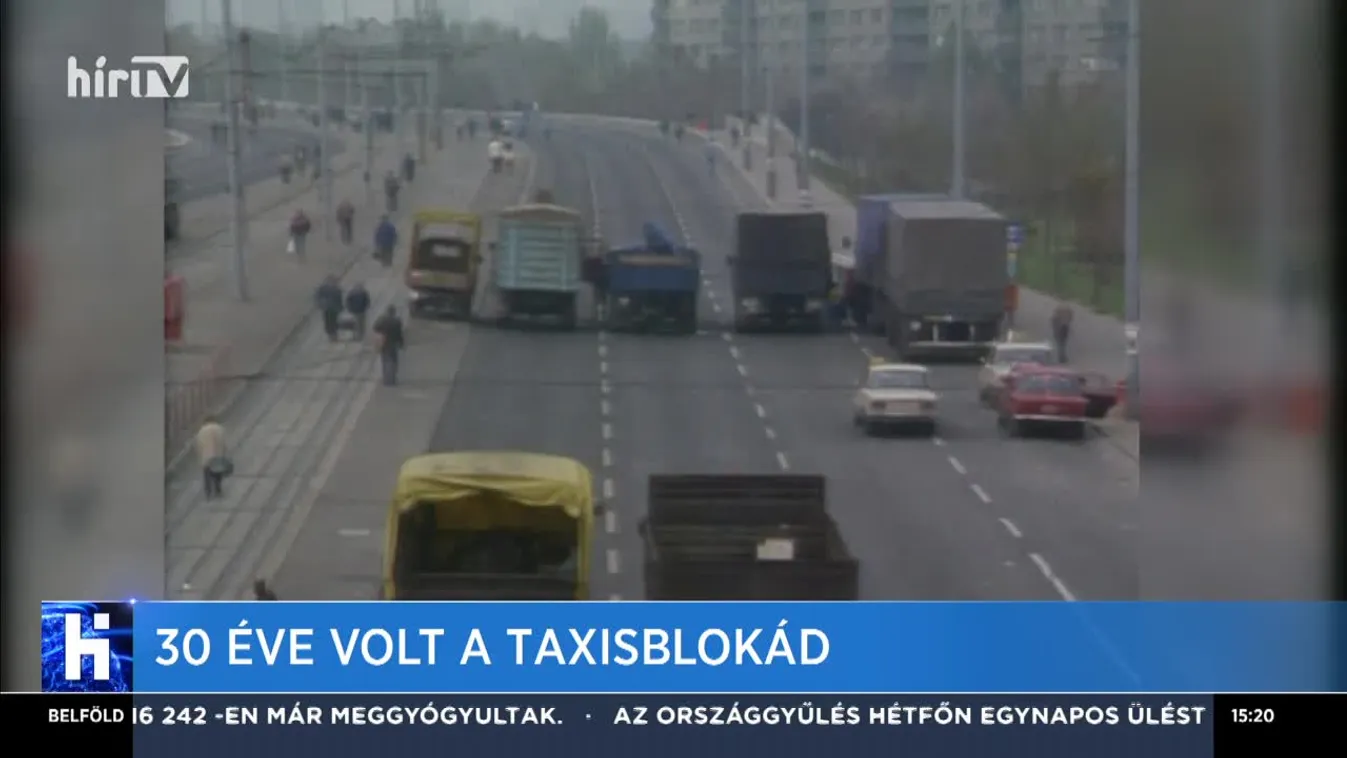 30 éve volt a taxisblokád