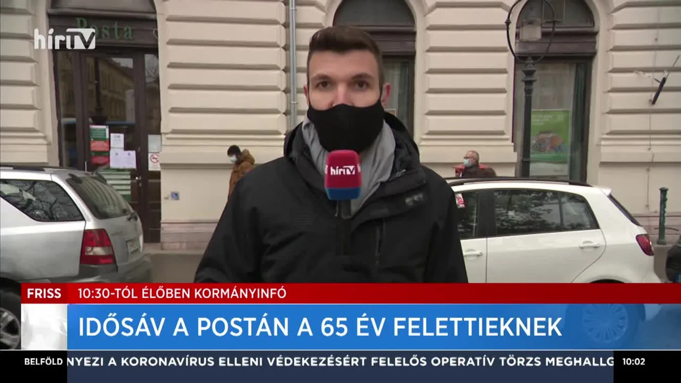 Idősáv a postán a 65 év felettieknek
