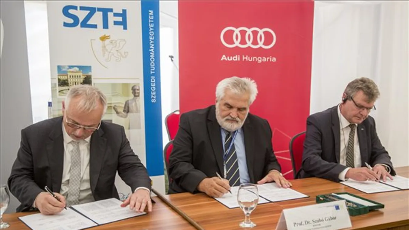 Stratégiai megállapodást kötött az Audi, a Mol és az SZTE