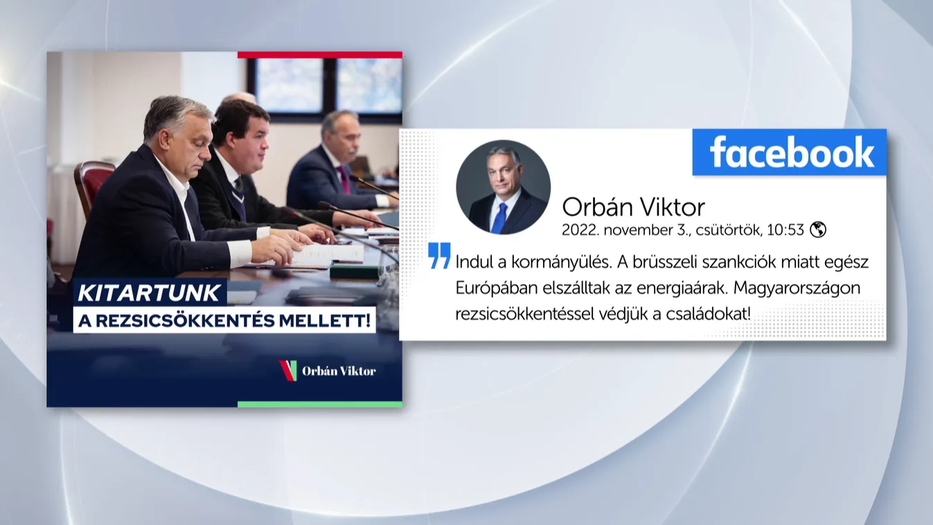Orbán Viktor: Kitartunk a rezsicsökkentés mellett