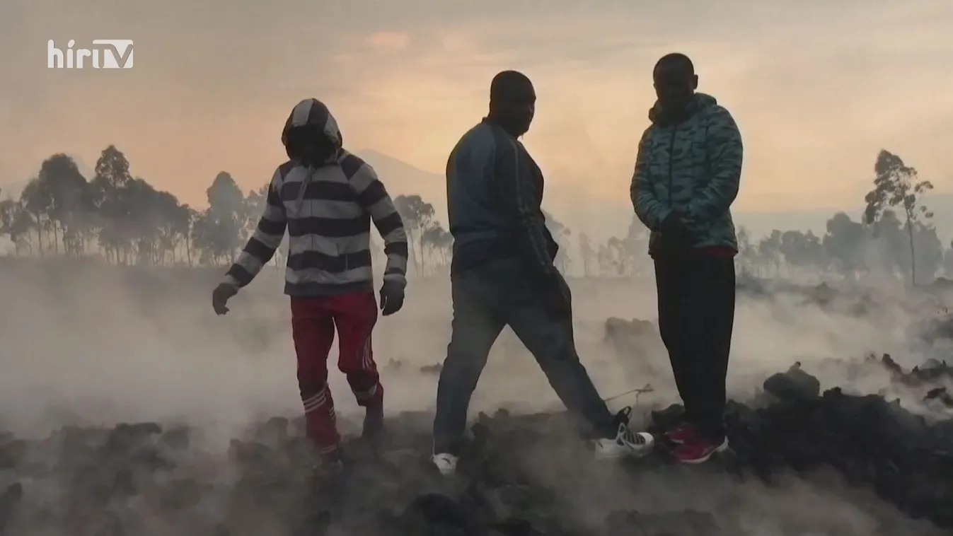 Félelmetes felvételek érkeztek a kongói vulkánkitörések után