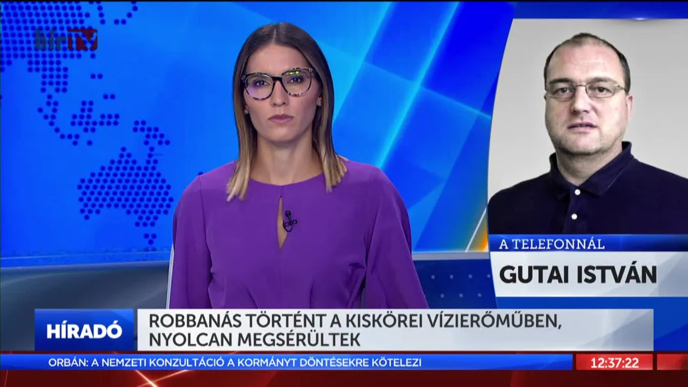 Robbanás történt a kiskörei vízerőműben, nyolcan megsérültek
